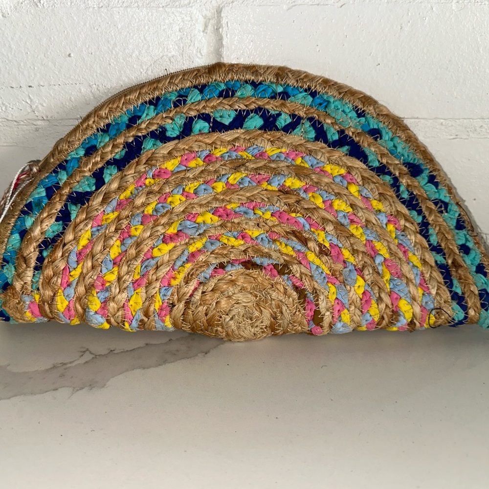 Antik Kraft Chindi Moon Multi Color Clutch